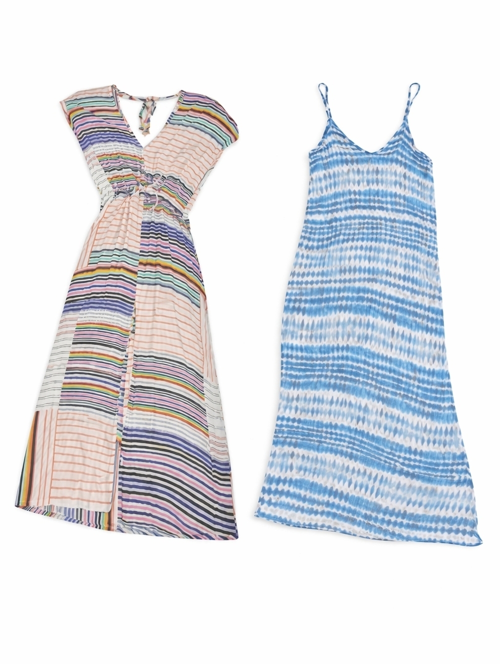 Lovestitch bundle 2 maxi dress size M pockets flowy vacation cruise coastal boho